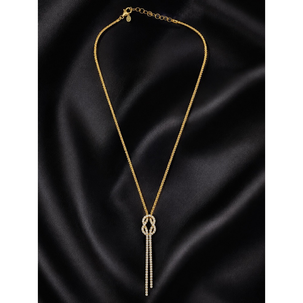 NWT Diamonique Popcorn Chain Scarf Necklace / Gift Ready w/ Box / $112 MSRP